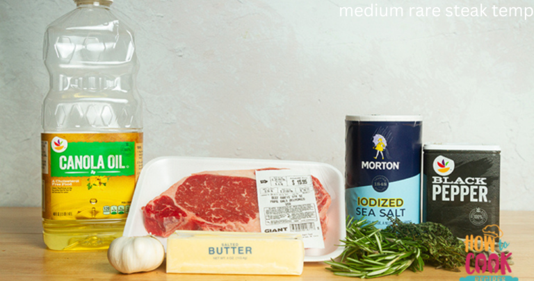 medium rare steak temp